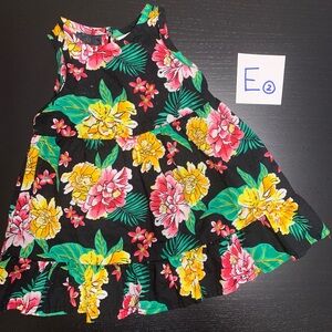 ⭐️2/$8.00⭐️ Old Navy 0-3m Black and Pink Floral Summer Dress